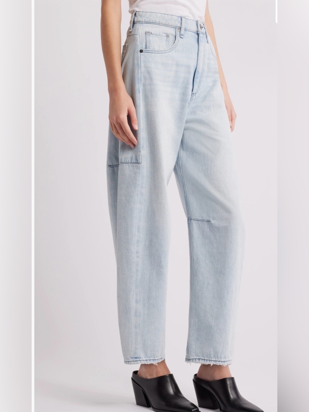 rag & bone Charlie High Waist Crop Barrel Women’s Jeans, Size 27
